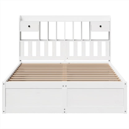 vidaXL Bed Frame without Mattress White 160x200 cm Solid Wood Pine