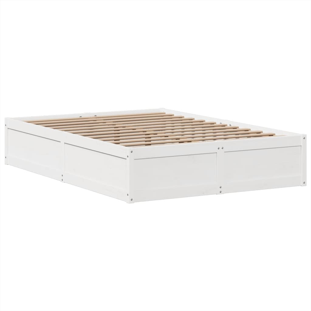 vidaXL Bed Frame without Mattress White 160x200 cm Solid Wood Pine