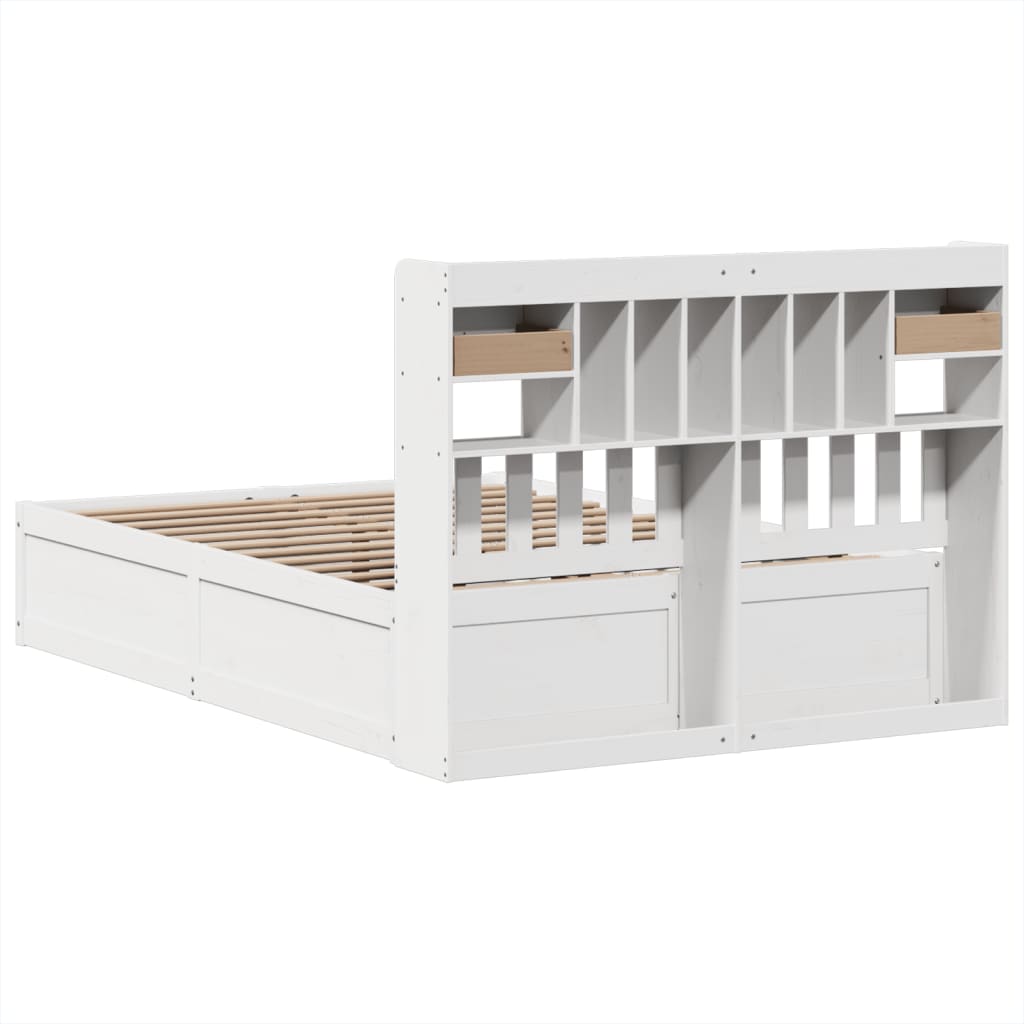 vidaXL Bed Frame without Mattress White 160x200 cm Solid Wood Pine