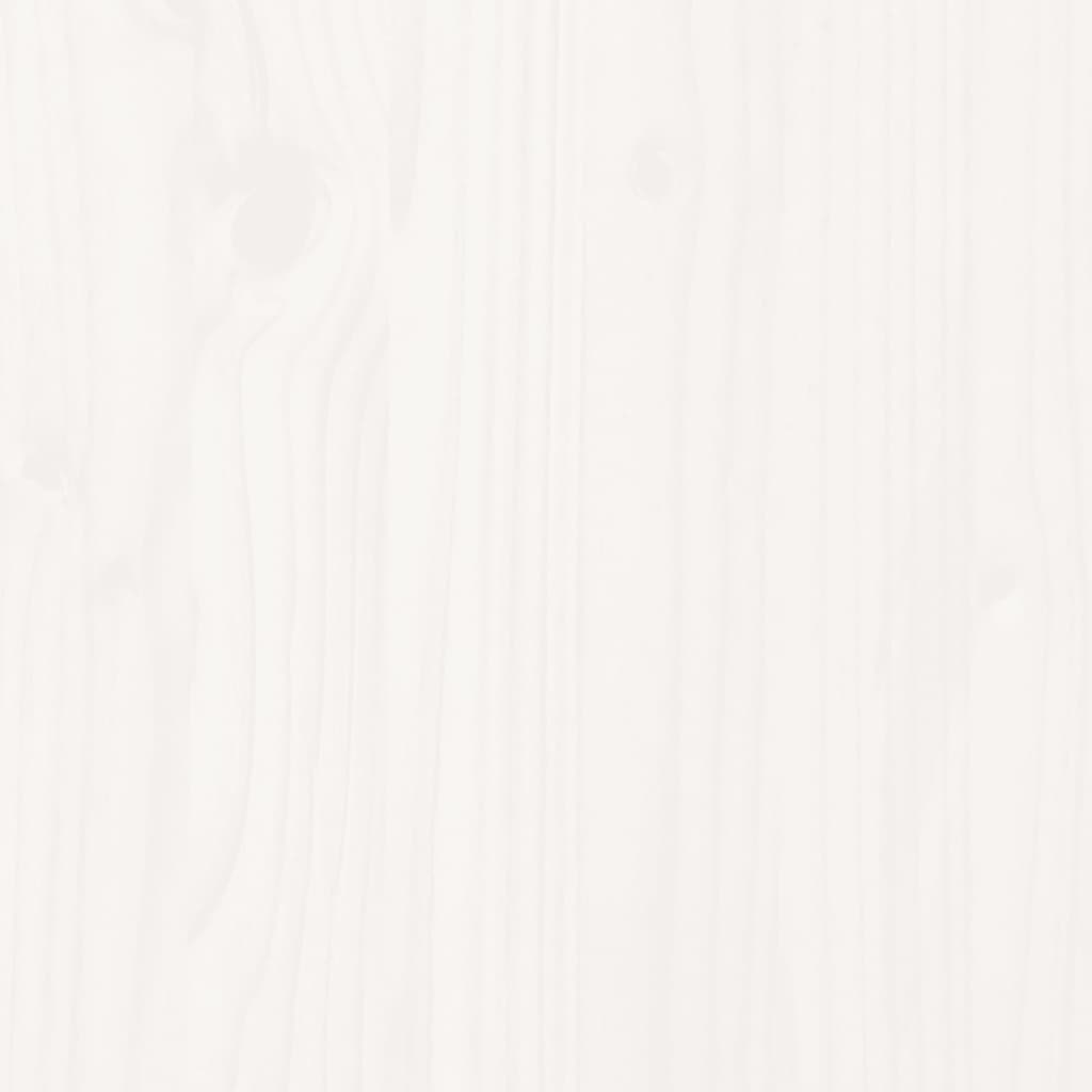 vidaXL Bed Frame without Mattress White 135x190 cm Double Solid Wood Pine