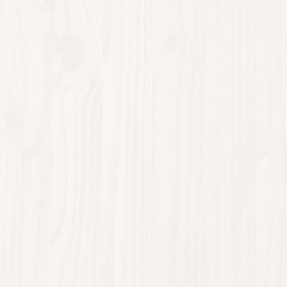 vidaXL Bed Frame without Mattress White 135x190 cm Double Solid Wood Pine