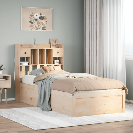 vidaXL Bed Frame without Mattress 90x190 cm Single Solid Wood Pine