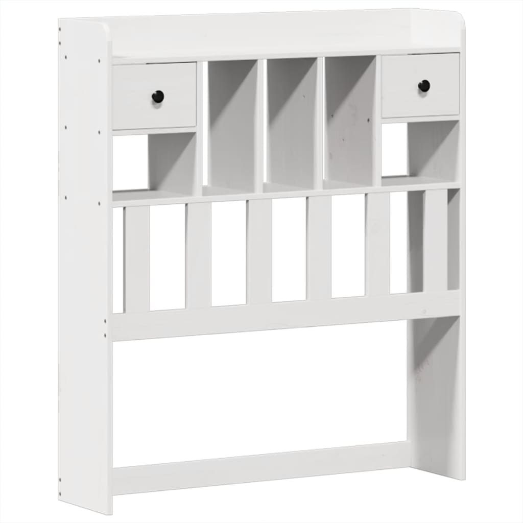 vidaXL Bed Frame without Mattress White 90x190 cm Single Solid Wood Pine