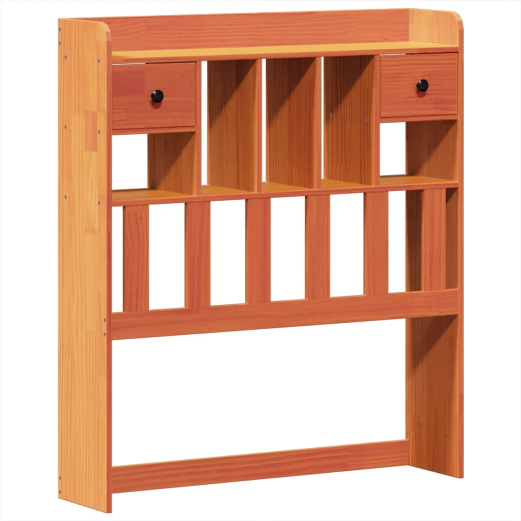 vidaXL Bed Frame without Mattress Wax Brown 75x190 cm Small Single Solid Wood Pine