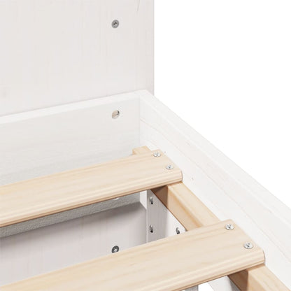 vidaXL Bed Frame without Mattress White 160x200 cm Solid Wood Pine