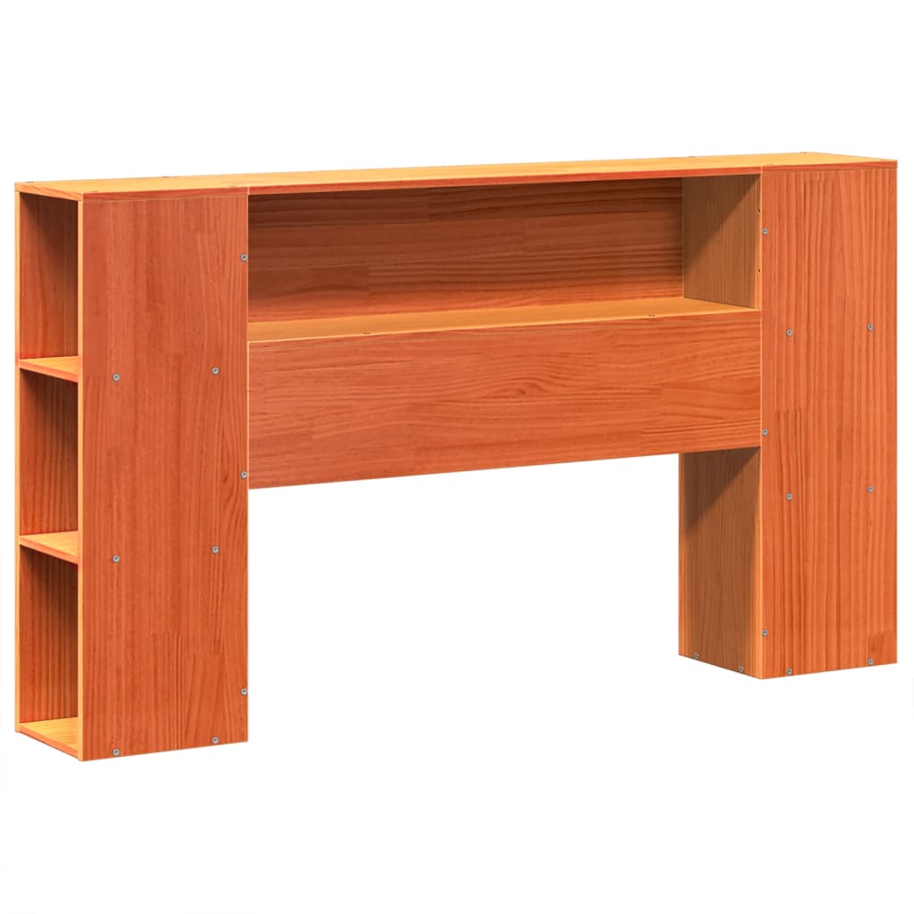 vidaXL Bed Frame without Mattress Wax Brown 150x200 cm King Size Solid Wood Pine