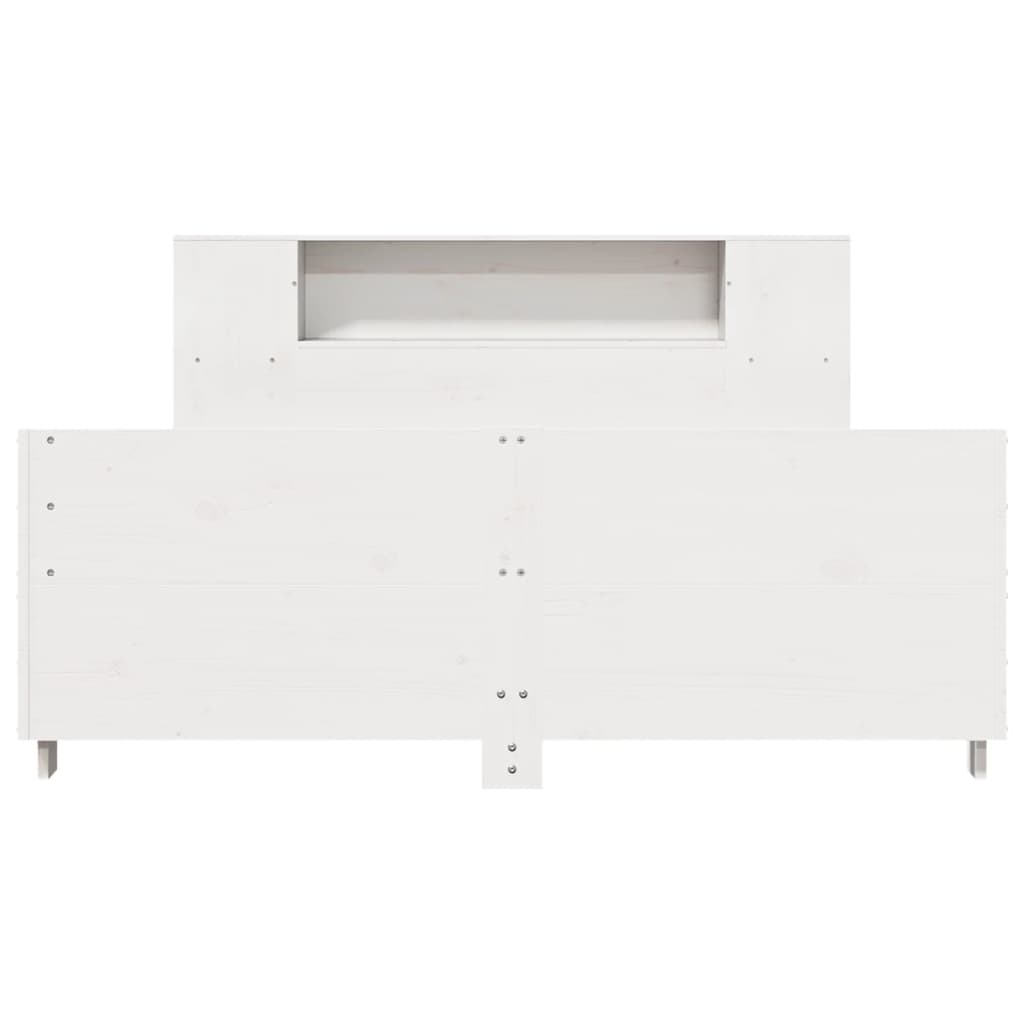 vidaXL Bed Frame without Mattress White 140x200 cm Solid Wood Pine