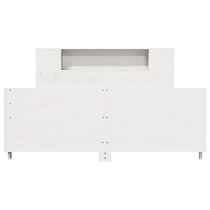 vidaXL Bed Frame without Mattress White 140x200 cm Solid Wood Pine