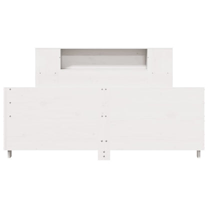 vidaXL Bed Frame without Mattress White 140x190 cm Solid Wood Pine