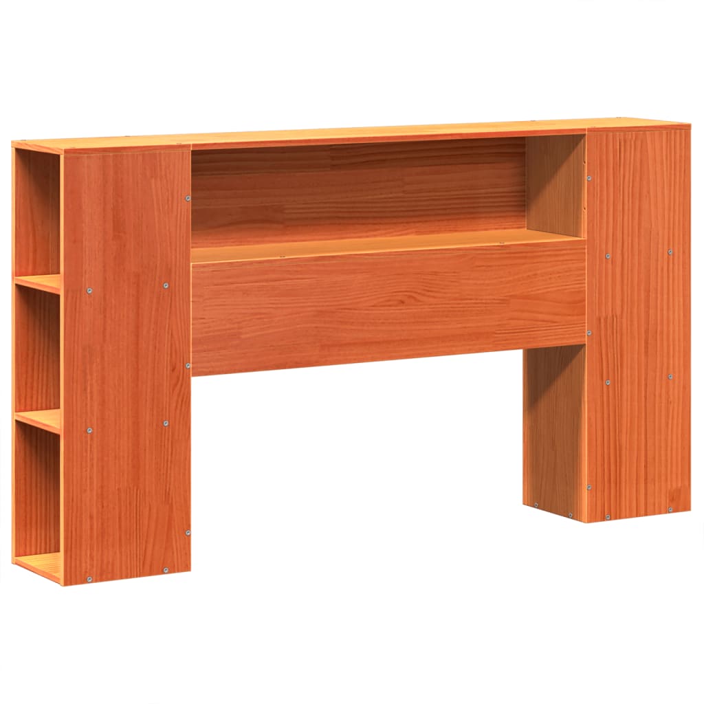 vidaXL Bed Frame without Mattress Wax Brown 140x190 cm Solid Wood Pine