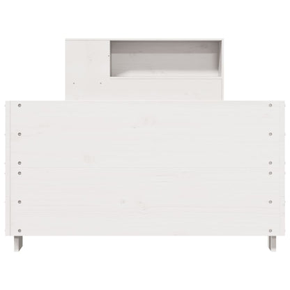 vidaXL Bed Frame without Mattress White 75x190 cm Small Single Solid Wood Pine