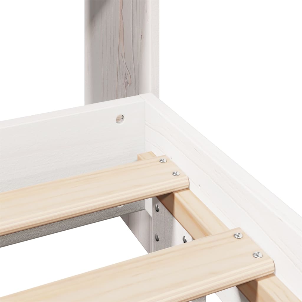 vidaXL Bed Frame without Mattress White 160x200 cm Solid Wood Pine