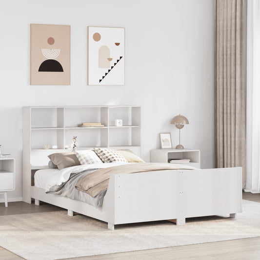 vidaXL Bed Frame without Mattress White 160x200 cm Solid Wood Pine