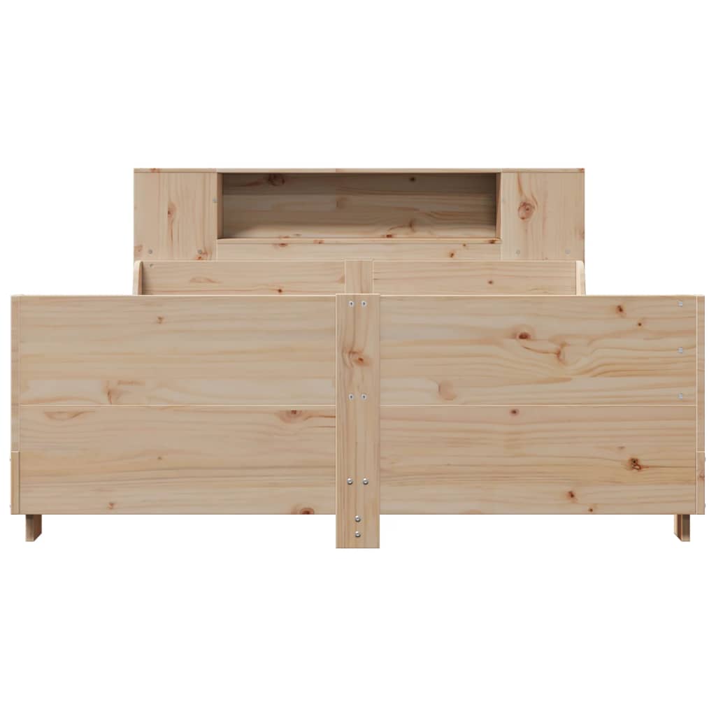 vidaXL Bed Frame without Mattress 135x190 cm Double Solid Wood Pine