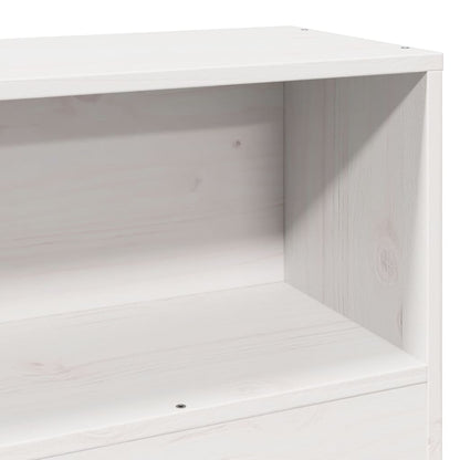 vidaXL Bed Frame without Mattress White 75x190 cm Small Single Solid Wood Pine