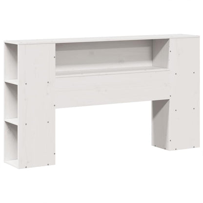 vidaXL Bookcase Bed without Mattress White 150x200 cm King Size Solid Wood