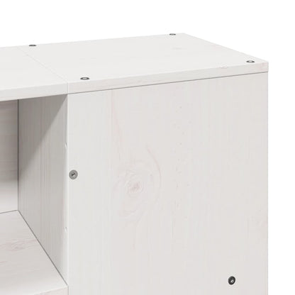 vidaXL Bookcase Bed without Mattress White 150x200 cm King Size Solid Wood