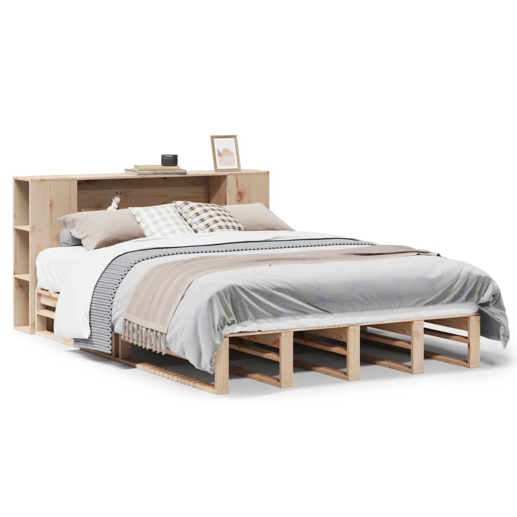 vidaXL Bookcase Bed without Mattress 160x200 cm Solid Wood