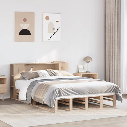 vidaXL Bookcase Bed without Mattress 160x200 cm Solid Wood