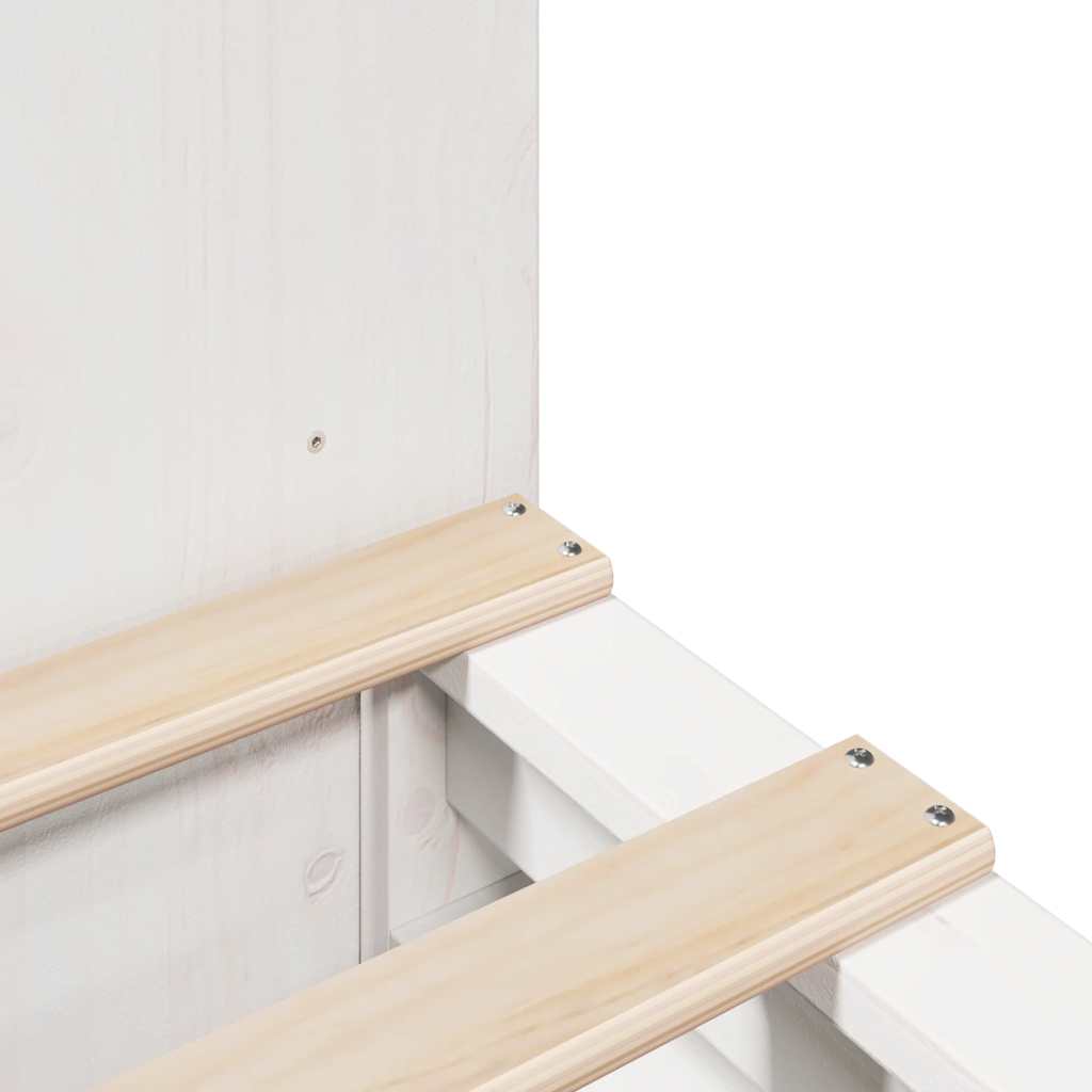 vidaXL Bookcase Bed without Mattress White 160x200 cm Solid Wood