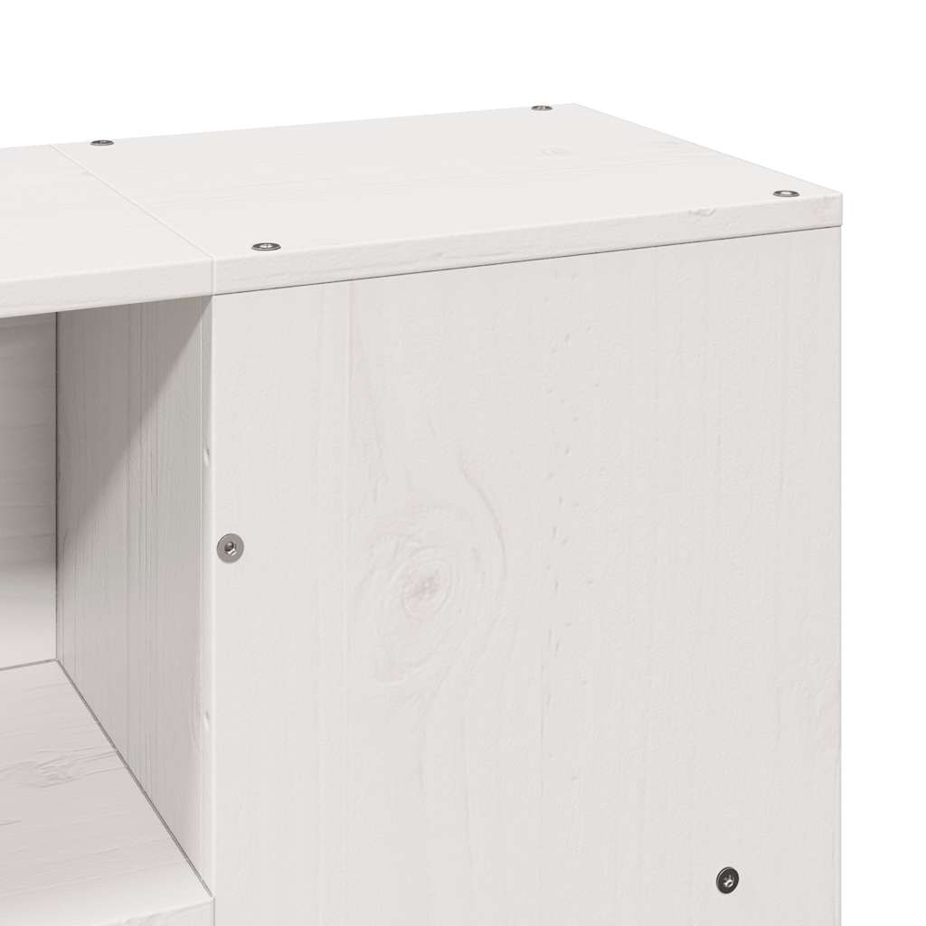 vidaXL Bookcase Bed without Mattress White 160x200 cm Solid Wood