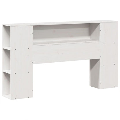 vidaXL Bookcase Bed without Mattress White 140x190 cm Solid Wood