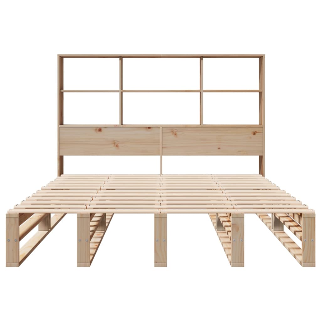 vidaXL Bookcase Bed without Mattress 150x200 cm King Size Solid Wood