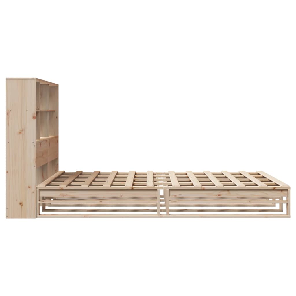 vidaXL Bookcase Bed without Mattress 150x200 cm King Size Solid Wood