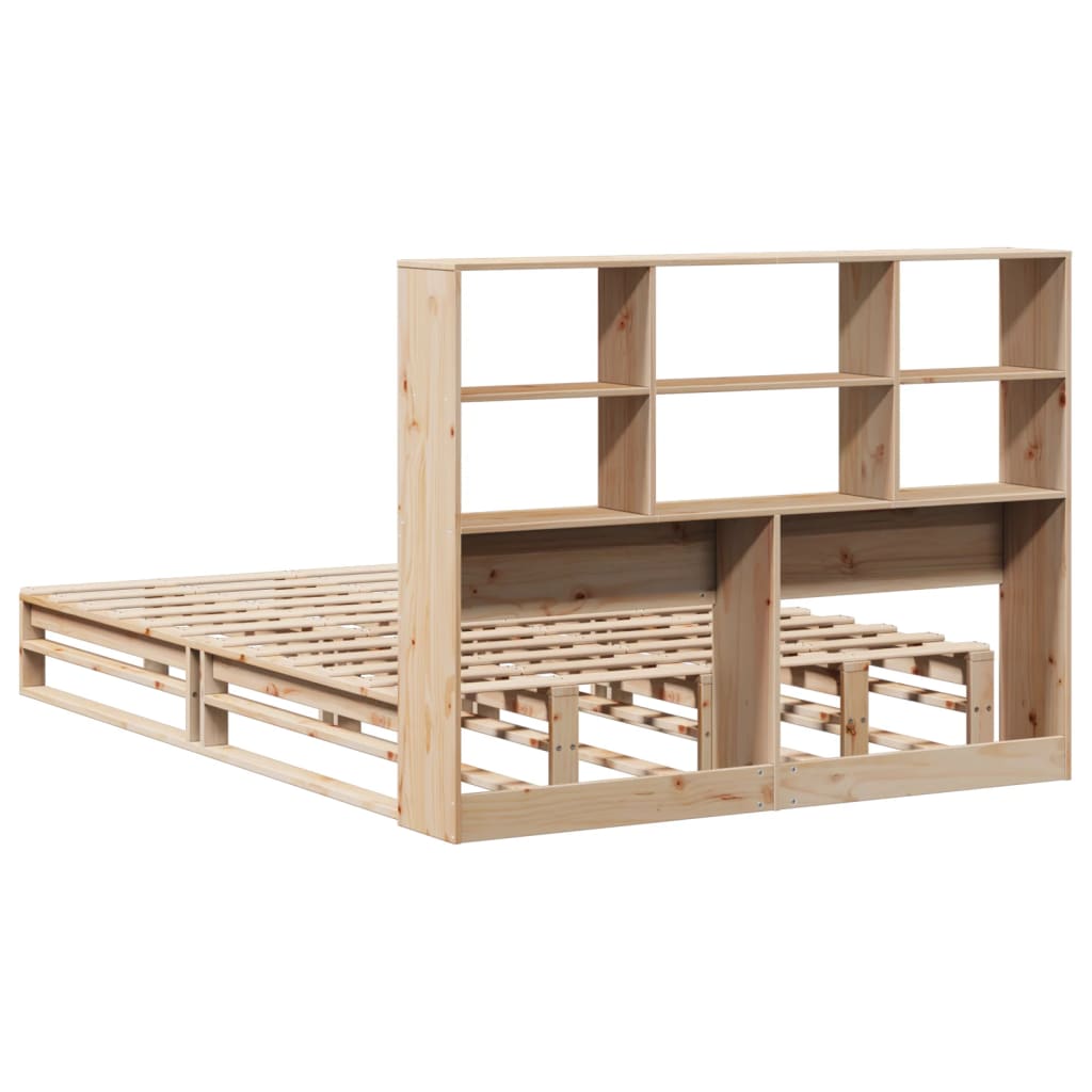 vidaXL Bookcase Bed without Mattress 150x200 cm King Size Solid Wood