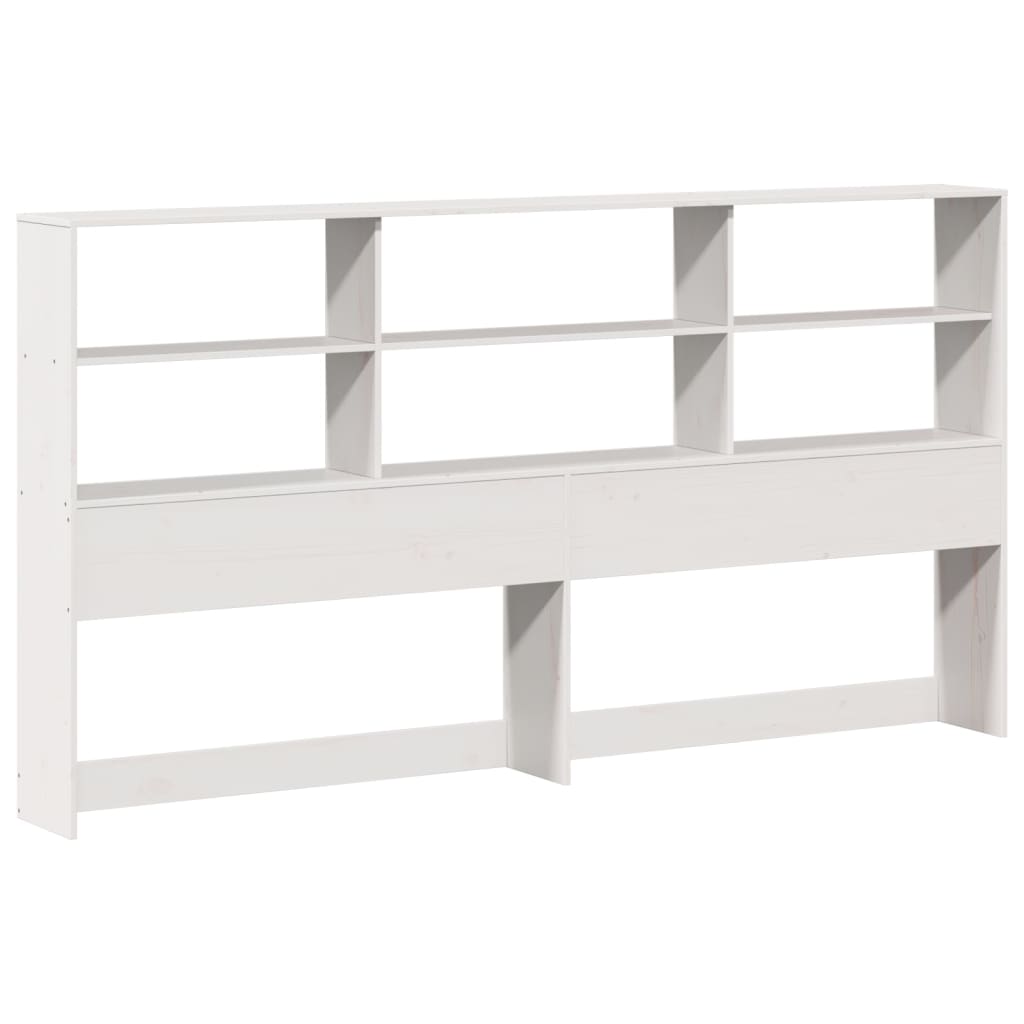 vidaXL Bookcase Bed without Mattress White 180x200 cm Super King Solid Wood