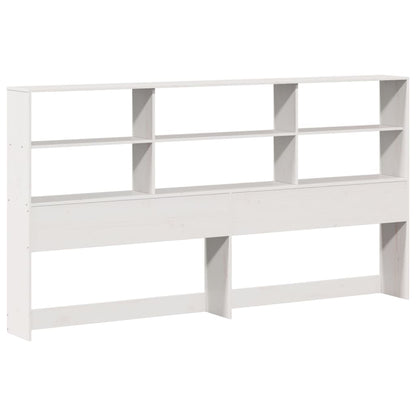 vidaXL Bookcase Bed without Mattress White 180x200 cm Super King Solid Wood