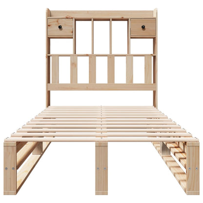 vidaXL Bookcase Bed without Mattress 90x200 cm Solid Wood Pine