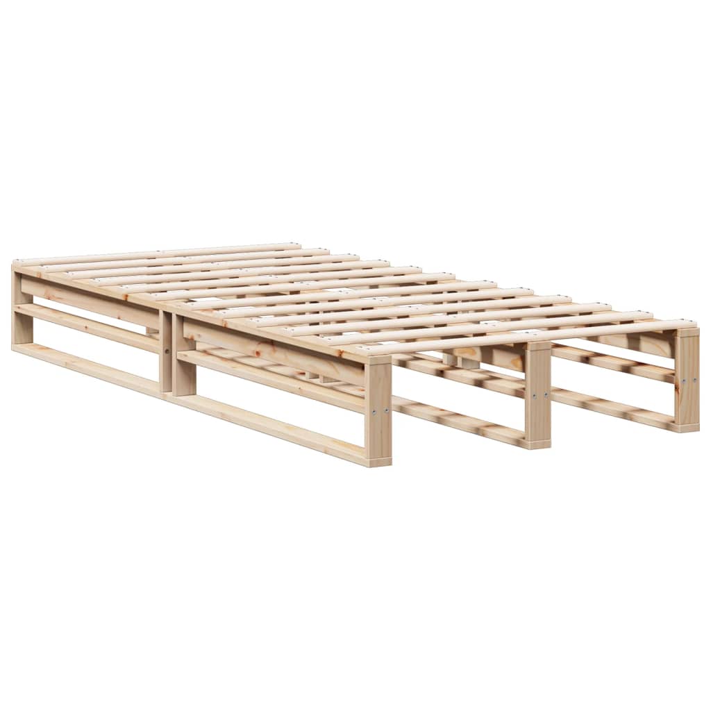 vidaXL Bookcase Bed without Mattress 90x200 cm Solid Wood Pine