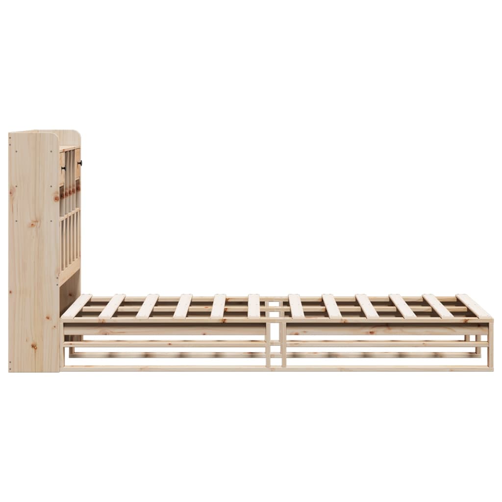vidaXL Bookcase Bed without Mattress 90x200 cm Solid Wood Pine