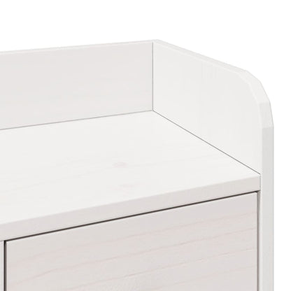 vidaXL Bookcase Bed without Mattress White 180x200 cm Super King Solid Wood Pine