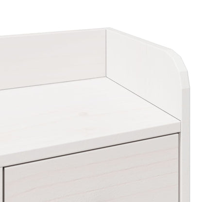 vidaXL Bookcase Bed without Mattress White 75x190 cm Small Single Solid Wood Pine