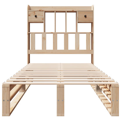 vidaXL Bookcase Bed without Mattress 90x190 cm Single Solid Wood Pine