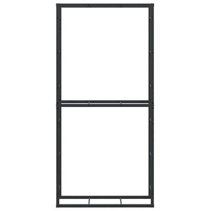 vidaXL Firewood Rack Black 100x30x209 cm Steel