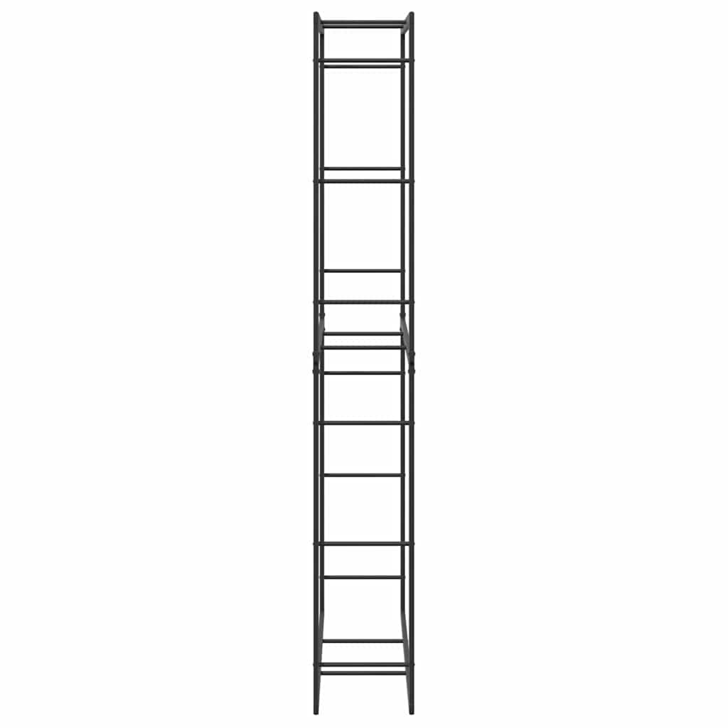 vidaXL Firewood Rack Black 100x30x209 cm Steel
