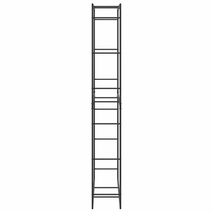 vidaXL Firewood Rack Black 100x30x209 cm Steel