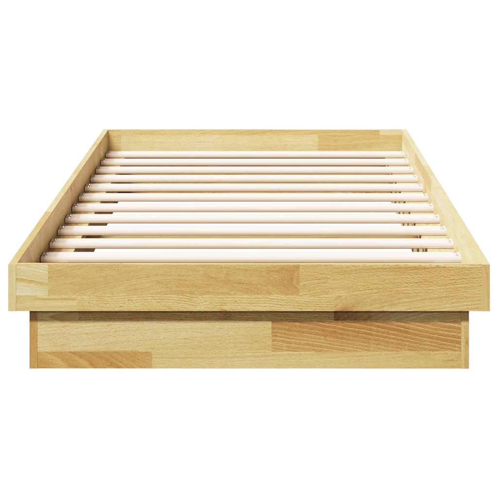 vidaXL Bed Frame Without Mattress 100x200 cm Solid Oak Wood