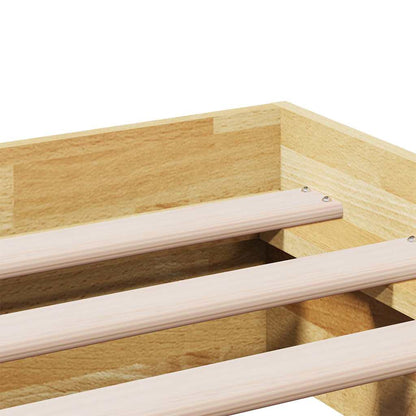 vidaXL Bed Frame Without Mattress 100x200 cm Solid Oak Wood