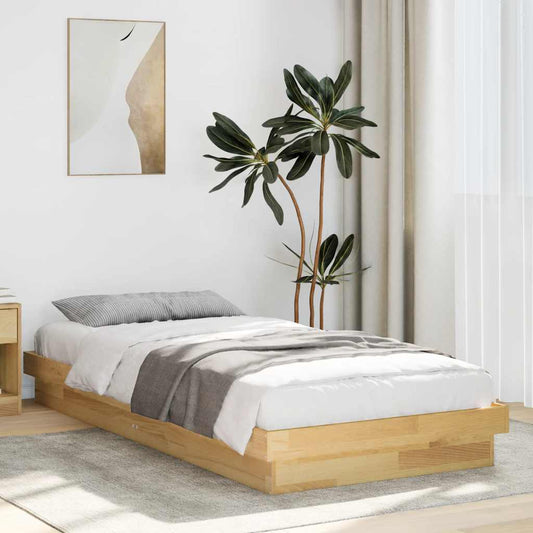 vidaXL Bed Frame Without Mattress 100x200 cm Solid Oak Wood