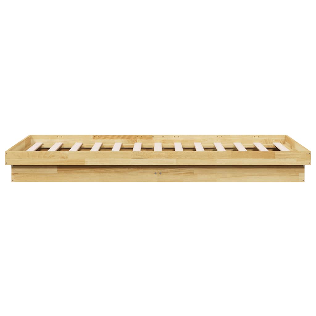 vidaXL Bed Frame Without Mattress 75x190 cm Solid Oak Wood