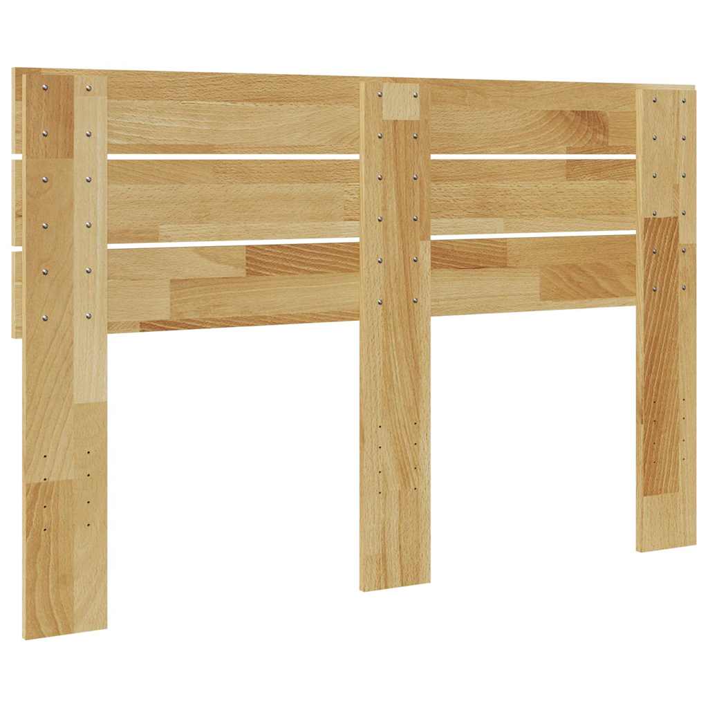 vidaXL Headboard 120 cm Solid Wood Oak