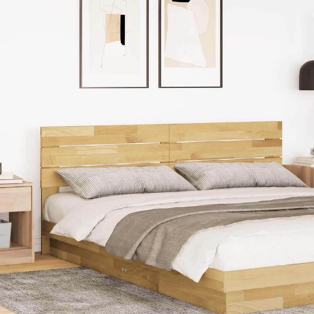 vidaXL Headboard 180 cm Solid Wood Oak