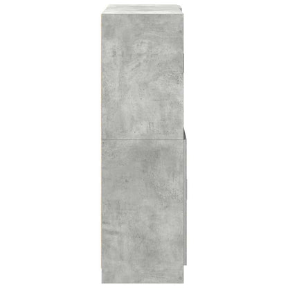 vidaXL 2 Piece Kitchen Cabinet Set Concrete Grey Engineered Wood