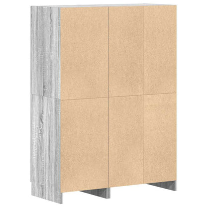 vidaXL 2 Piece Kitchen Cabinet Set Grey Sonoma Engineered Wood