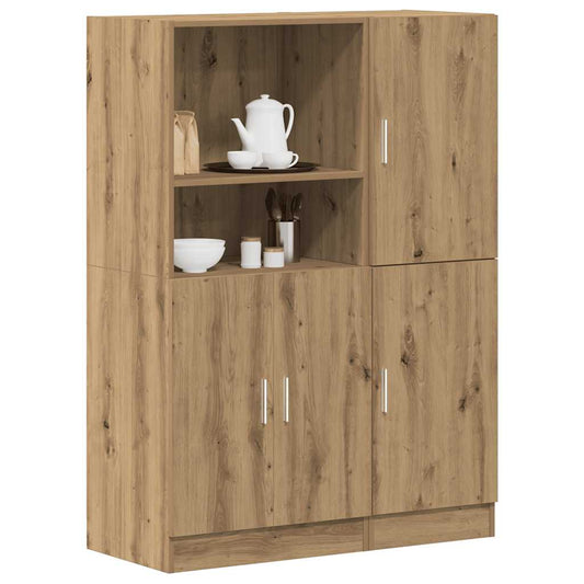 vidaXL 2 Piece Kitchen Cabinet Set Artisan Oak Engineered Wood