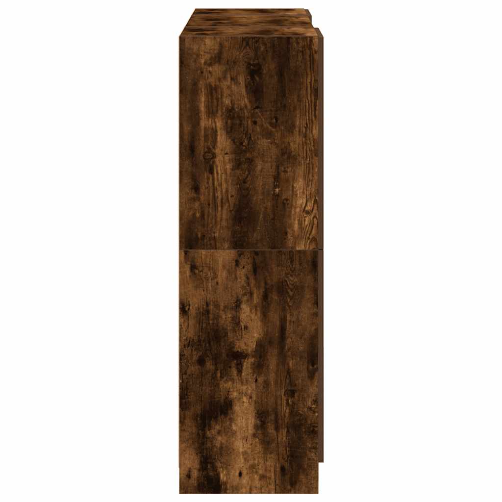 vidaXL 3 Piece Kitchen Cabinet Set Smoked Oak Engineered Wood